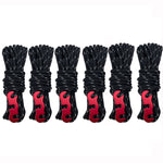 Outdoor Camping Tent Canopy Wind Rope Luminous Multi-Function Wind Rope Buckle Tent Fixed Rope, 4m x 4 Rolls, 4m x 6 Rolls