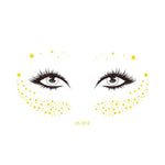 20 PCS Waterproof Bronzing Face Tattoo Stickers Party Masquerade Face Stickers, VS-011, VS-012, VS-013, VS-014, VS-015, VS-016, VS-017, VS-018, VS-019, VS-022, VS-023, VS-024, VS-025, VS-027, VS-028, VS-029, VS-030, VS-031, VS-032, VS-033
