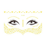 20 PCS Waterproof Bronzing Face Tattoo Stickers Party Masquerade Face Stickers, VS-011, VS-012, VS-013, VS-014, VS-015, VS-016, VS-017, VS-018, VS-019, VS-022, VS-023, VS-024, VS-025, VS-027, VS-028, VS-029, VS-030, VS-031, VS-032, VS-033