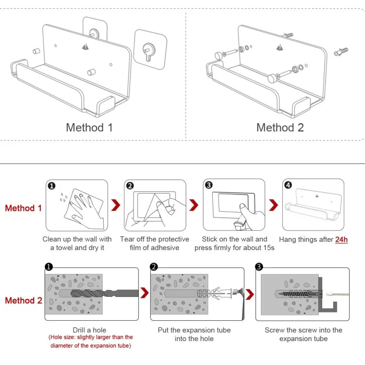 Game Console Wall Storage Bracket Game Console Accessories Storage Rack For Nintendo Switch, Acrylic Black, Acrylic Transparent