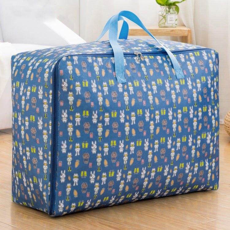 Oxford Cloth Quilt Moisture-Proof & Waterproof Storage Bag Zipper Portable Moving Luggage Bag, 55x33x20cm, 58x38x22cm, 60x50x25cm
