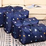 Oxford Cloth Quilt Moisture-Proof & Waterproof Storage Bag Zipper Portable Moving Luggage Bag, 55x33x20cm, 58x38x22cm, 60x50x25cm