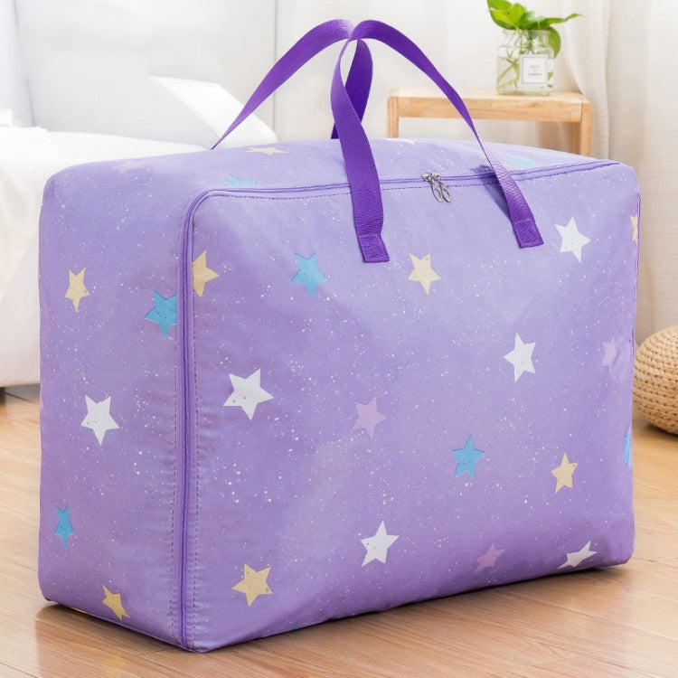 Oxford Cloth Quilt Moisture-Proof & Waterproof Storage Bag Zipper Portable Moving Luggage Bag, 70x50x30cm