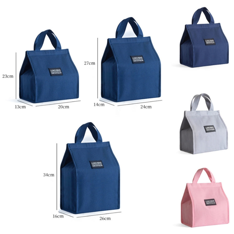 Thickened Aluminum Foil Insulation Lunch Box Bag Waterproof Portable Meal Bag, 20x23x13cm, 24x27x14cm, 26x34x16cm