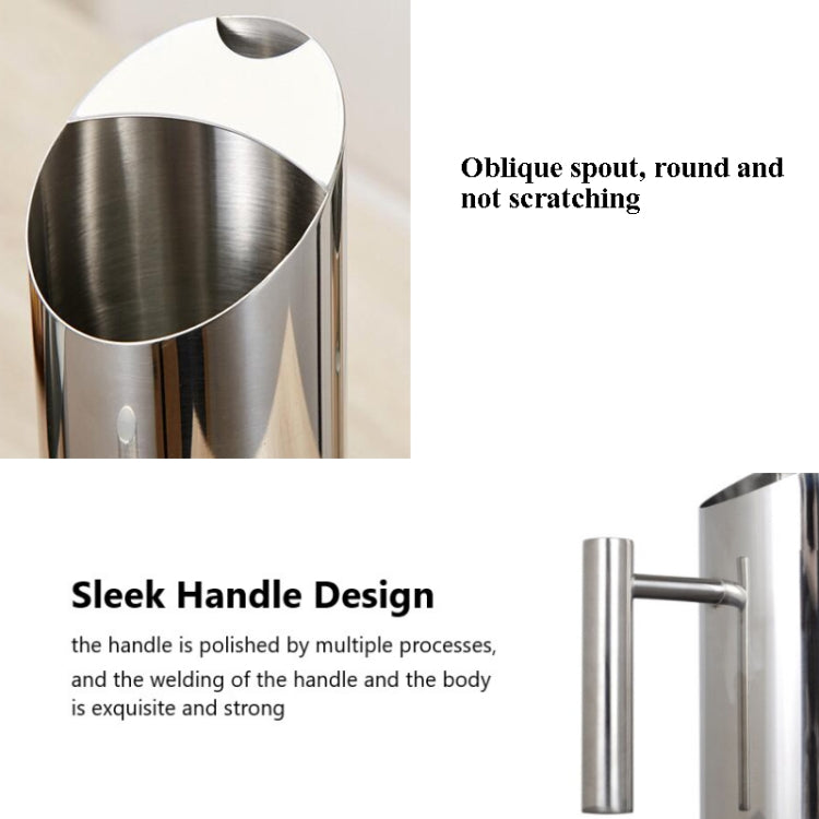 Bar Cocktail Pot Stainless Steel Straight Tie Pot Cold Kettle Juice Pot Coffee Pot, 2L, 1.5L, 1L