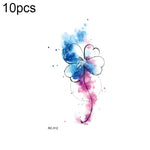 10pcs Waterproof Small Fresh Water Transfer Color Tattoo Stickers, RC-501, RC-502, RC-503, RC-504, RC-505, RC-506, RC-507, RC-508, RC-509, RC-510, RC-511, RC-512, RC-513, RC-514, RC-515, RC-516