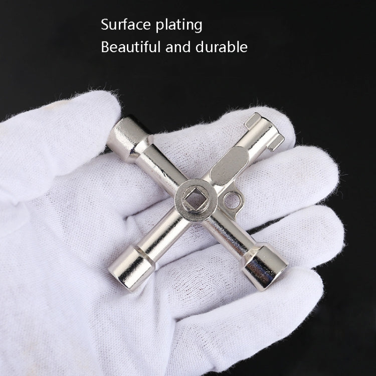 Elevator Water Meter Valve Cross Key Inner Triangle Wrench, Style: A Black, A Black, A Blue, B Silver, D Silver Center Six-side/Square Hole, E Silver, F Silver, D Silver Center Double-sided Square Hole