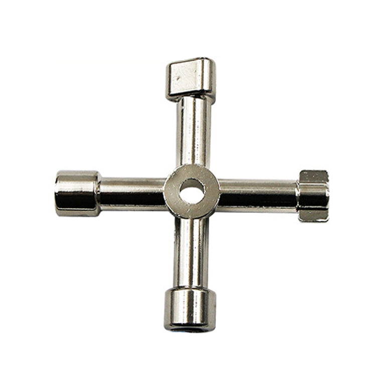 Elevator Water Meter Valve Cross Key Inner Triangle Wrench, Style: A Black, A Black, A Blue, B Silver, D Silver Center Six-side/Square Hole, E Silver, F Silver, D Silver Center Double-sided Square Hole