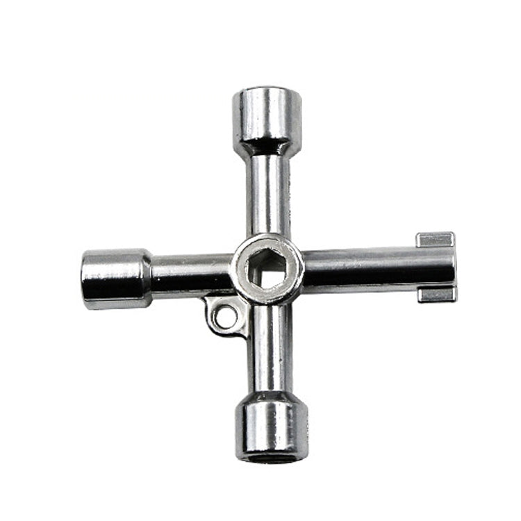 Elevator Water Meter Valve Cross Key Inner Triangle Wrench, Style: A Black, A Black, A Blue, B Silver, D Silver Center Six-side/Square Hole, E Silver, F Silver, D Silver Center Double-sided Square Hole