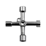 Elevator Water Meter Valve Cross Key Inner Triangle Wrench, Style: A Black, A Black, A Blue, B Silver, D Silver Center Six-side/Square Hole, E Silver, F Silver, D Silver Center Double-sided Square Hole