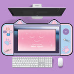 Cute Cat Ear Computer Keyboard Desk Pad Mouse Pad, 400 x 800 x 2mm