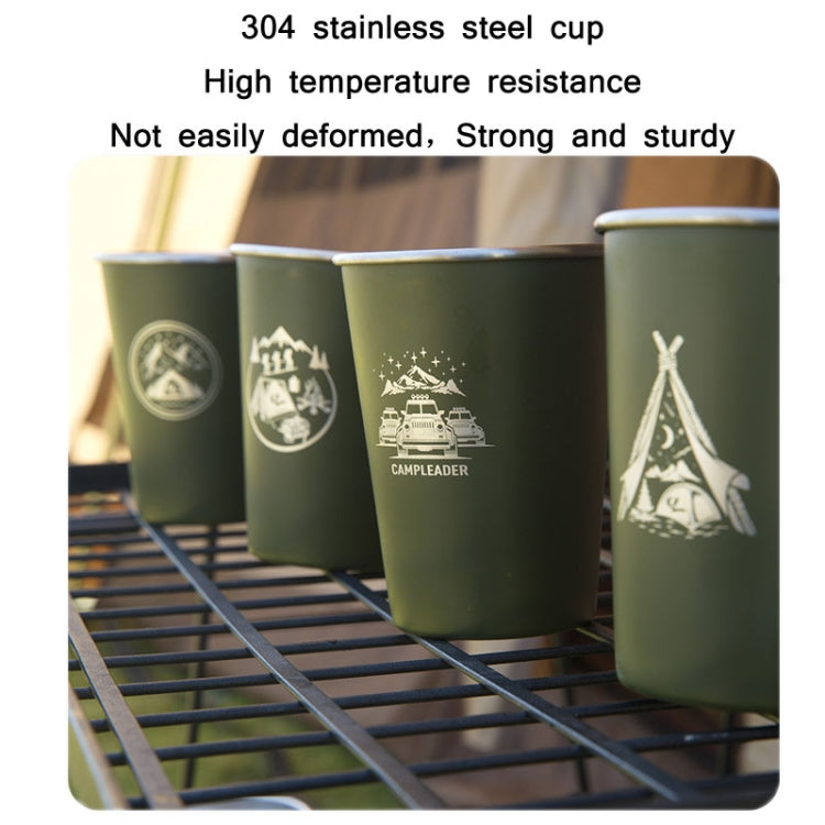 4 PCS / Set Outdoor Picnic Stainless Steel Cup, With Storage Bag (White), With Storage Bag (Black), With Storage Bag (Army Green), With Storage Bag (Dark Blue), With Storage Bag+Silicone Holder (White), With Storage Bag+Silicone Holder (Black)         ...