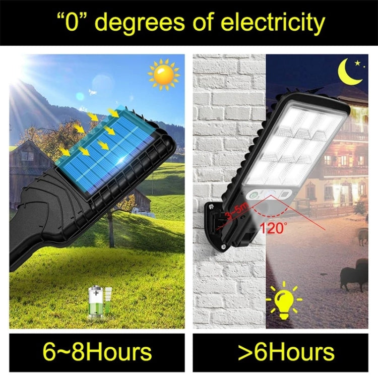 616 Solar Street Light LED Human Body Induction Garden Light, Spec:, 28 SMD No Remote Control, 60 SMD No Remote Control, 117 COB No Remote Control, 108 COB No Remote Control, 72 SMD No Remote Control, 60 SMD With Remote Control                         ...