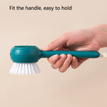 Multifunctional Fruit And Vegetable Cleaning Brush, White, Yellow, Blue, Green
