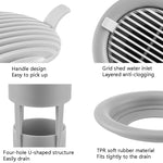 LSWY15 Toilet One-Way Drainage And Odor-Proof Basin Floor Drain, Grey, Pink, Blue, Green