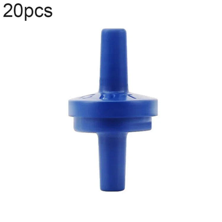 20 PCS Fish Tank Oxygen Pump Trachea Check Valve, 4mm (Red), 4mm (Black), 4mm (White), 4mm (Blue), 8mm (Red), 10mm (White), 12mm (White), 4mm (White Red)