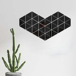 Ym300 16 PCS / Set Home Personal Wall Stickers DIY Acrylic Wall Decorative Mirror, Hexagon Black, Hexagon Silver, Hexagon Gold, Quartet Black, Quartet Silver, Quartet Gold, Triangle Black, Triangle Silver, Triangle Gold
