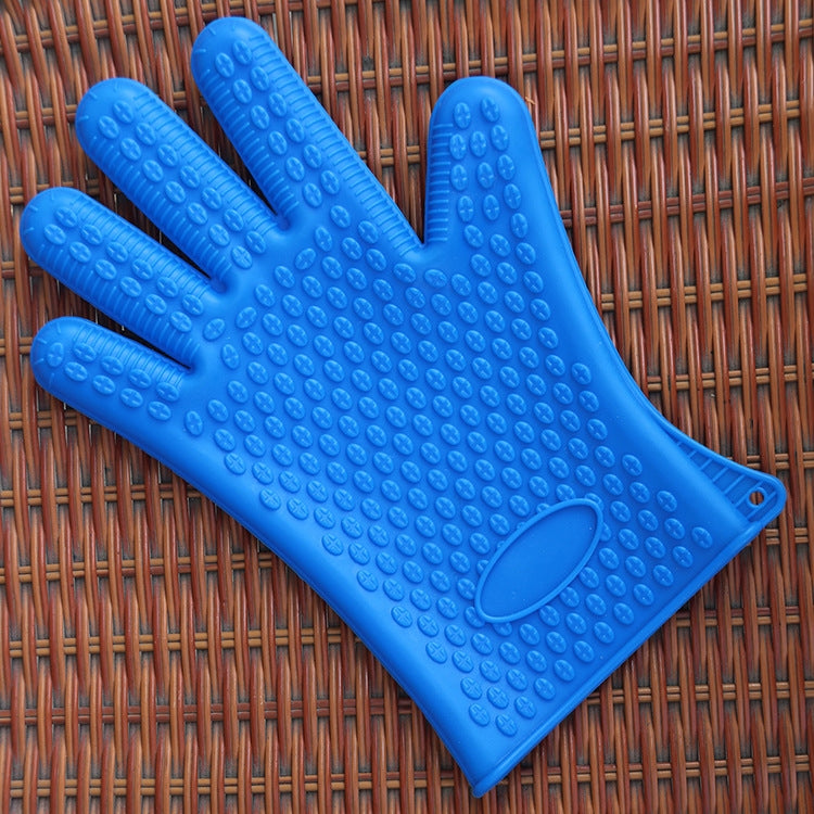2 PCS Silicone Insulation Baking Oven Microwave Dish Clip Gloves, Blue, Green, Yellow, Pink, Purple, Orange
