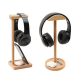 AM-EJZJ001 Desktop Solid Wood Headset Display Stand, Style:, B, C, D, E, F