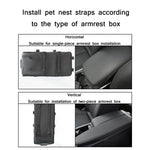 Car Central Control Seat Pet Portable Bed Pad, Square + Gray, Square Gray+Summer Mat