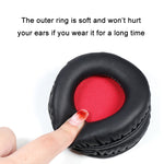 1 Pair Headset Sponge Earmuffs for Audio-Technica ATH-S200BT, Black+Gray, White+Gray, Black+Red, Black+Blue