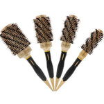 Twill Boar Bristles Curling Comb Ceramic Roller Comb, 25mm