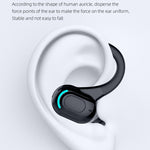 F8 Bluetooth 5.1 Ear-Mounted Stereo Wireless Sports Earphone, Single Earphone (Black), Single Earphone (White), Single Earphone (Black+Red), Single Earphone (Black+Blue), Single Earphone (Black+Green)