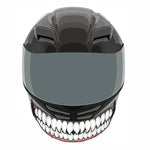 J06 Motorcycle Helmet Sticker, Small Teeth, Large Teeth, Small Tongue, Large Tongue