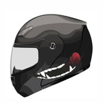 J06 Motorcycle Helmet Sticker, Small Teeth, Large Teeth, Small Tongue, Large Tongue