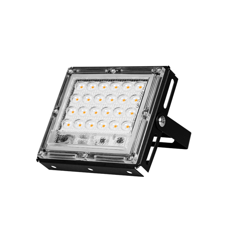 LED Plant Light Full Spectroscopy Waterproof Growth Lamp, Three-wire Access 24 Beads 25W