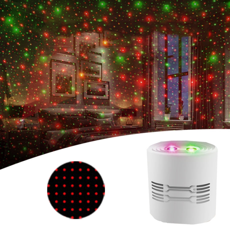 C209 USB Charge Mini Laser Stage Atmosphere Light, Single Star Style (White), 8 In 1 Style (Black), 12 In 1 Style (Black)