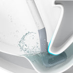 Golf Toilet Brush With Self-Opening And Closing Water-Proof Base, White, Blue, Black, Green