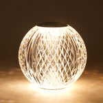 Crystal Ball Small Table Lamp USB Acrylic Night Light, MT2 80 x 80mm, MT1  110 x 110mm