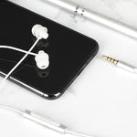 EN3900 3.5mm Plug In-Ear Wired Control Earphone with Mic, White, Red, Black