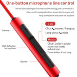 EN3900 3.5mm Plug In-Ear Wired Control Earphone with Mic, White, Red, Black
