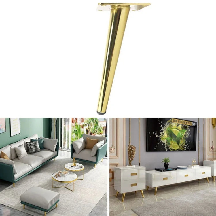 LH-ZT-0001 Cone Round Tube Furniture Support Legs, Style:, Oblique Cone Height 25cm, Oblique Cone Height 30cm, Oblique Cone Height 35cm, Oblique Cone Height 38cm, Oblique Cone Height 40cm, Oblique Cone Height 43cm, Oblique Cone Height 45cm             ...