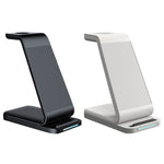 D2 3 In 1 15W Wireless Vertical Charger, D2 (Black)
