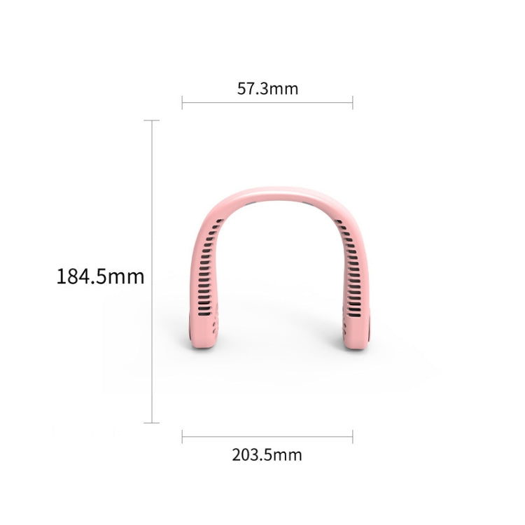 F2 USB Outdoor Portable Hanging Neck Fan, White, Pink, Blue, Green