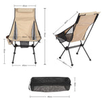 Outdoor Camping Aluminum Alloy Portable Folding Beach Chair, Without Pocket (Blue Gray), With Pocket (Blue Gray), Without Pocket (Dark Gray), With Pocket (Dark Gray)