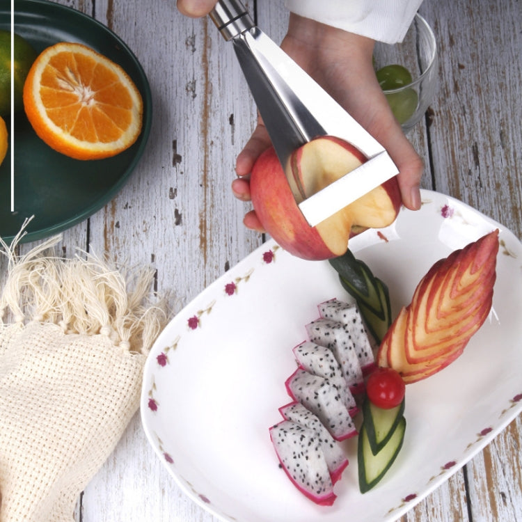 Household Stainless Steel Fruit Carving Knife Shaper Flower-shaped Vegetable Cutter, Carving Knife