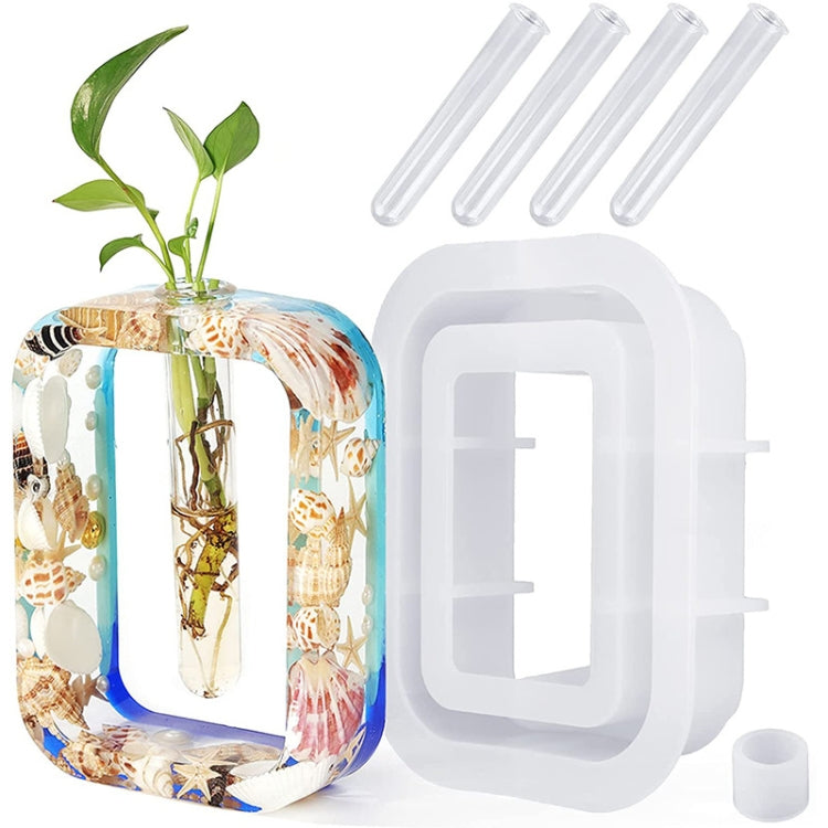 DIY Vase Epoxy Mould Simple Vase Make Tool, Rectangle, Irregular Circle, Heart Shaped