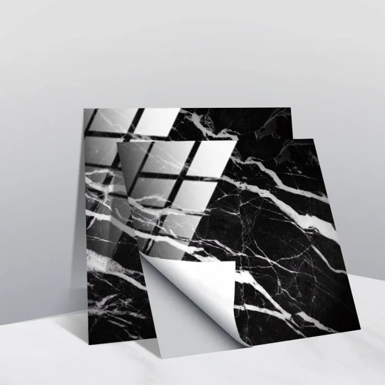 PVC Crystal Covered Film Geometric Pattern Tile Wall Sticker, 20 PCS 10cm