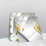 PVC Crystal Covered Film Geometric Pattern Tile Wall Sticker, 20 PCS 10cm