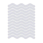 24pcs /Bag Wavy Shaped Safety Bathtub Non-Slip Sticker, 1.3 x 18cm