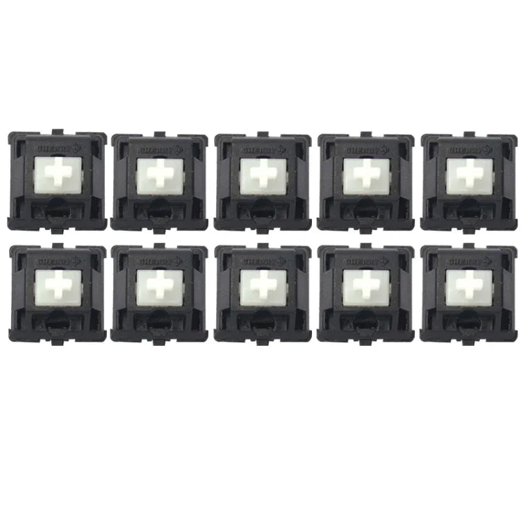 10PCS Cherry Shaft MX Switch Linear Mute Keyboard Shaft, Black Shaft, Red Shaft, Tea Shaft, Blue Shaft, White Shaft, Green Shaft, Silver Shaft, Mute Red Shaft, Mute Black Shaft
