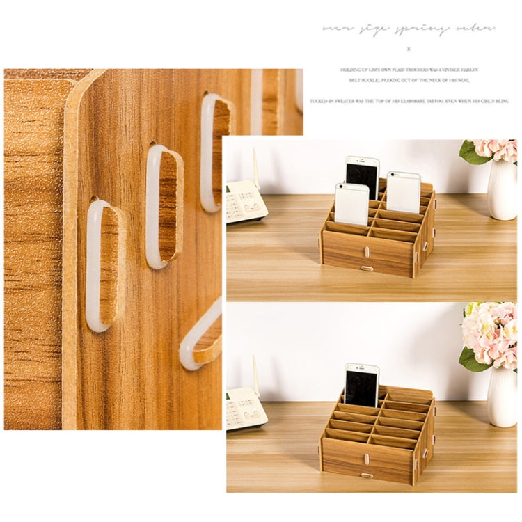 D-86 Office Conference Classroom Mobile Phone Storage Box, Style:, 12 Grids (Walnut), 12 Grids (Oak), 24 Grids (Walnut), 36 Grids (Walnut), 36 Grids (Oak), 48 Grids (Walnut), 48 Grids (Oak), 60 Grids (Walnut), 60 Grids (Oak)