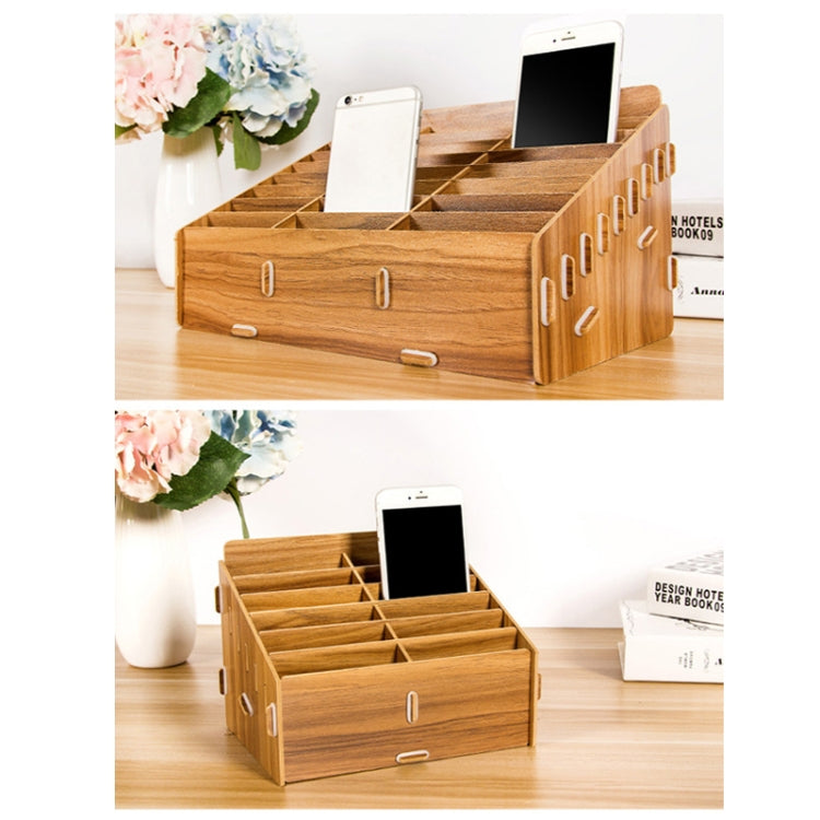 D-86 Office Conference Classroom Mobile Phone Storage Box, Style:, 12 Grids (Walnut), 12 Grids (Oak), 24 Grids (Walnut), 36 Grids (Walnut), 36 Grids (Oak), 48 Grids (Walnut), 48 Grids (Oak), 60 Grids (Walnut), 60 Grids (Oak)