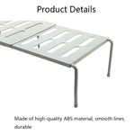 2460 Retractable Multifunctional Kitchen Shelf, White, Grey