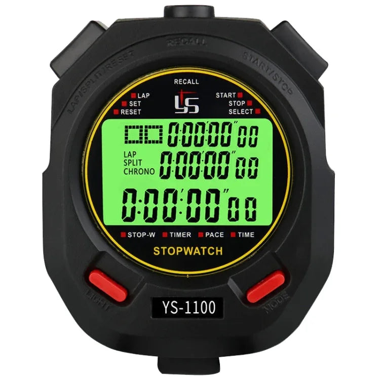YS 3 Rows Display Luminous Stopwatch Timer Training Referee Stopwatch, Style:, YS-1010 10 Memories, YS-1030 30 Memories, YS-1060 60 Memories, YS-1100 100 Memories