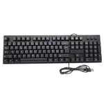 108 Keys Computer USB Wired Keyboard, Cable Length: 1.5m, Arabic Single, Russian, French, Spanish